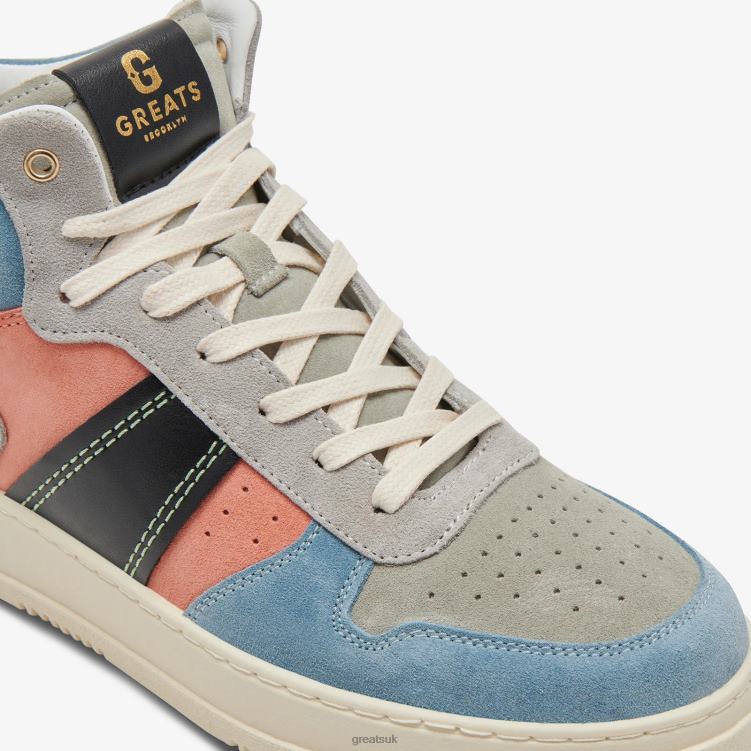 Shoes ZLXPD117 GREATS Vintage Blue The St. James Mid - Image 4
