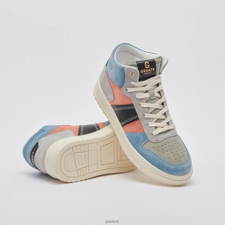 Shoes ZLXPD117 GREATS Vintage Blue The St. James Mid - Image 6