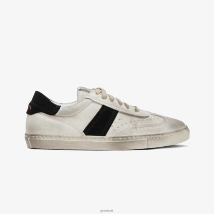 Shoes ZLXPD139 GREATS White Black The Charlie Distressed
