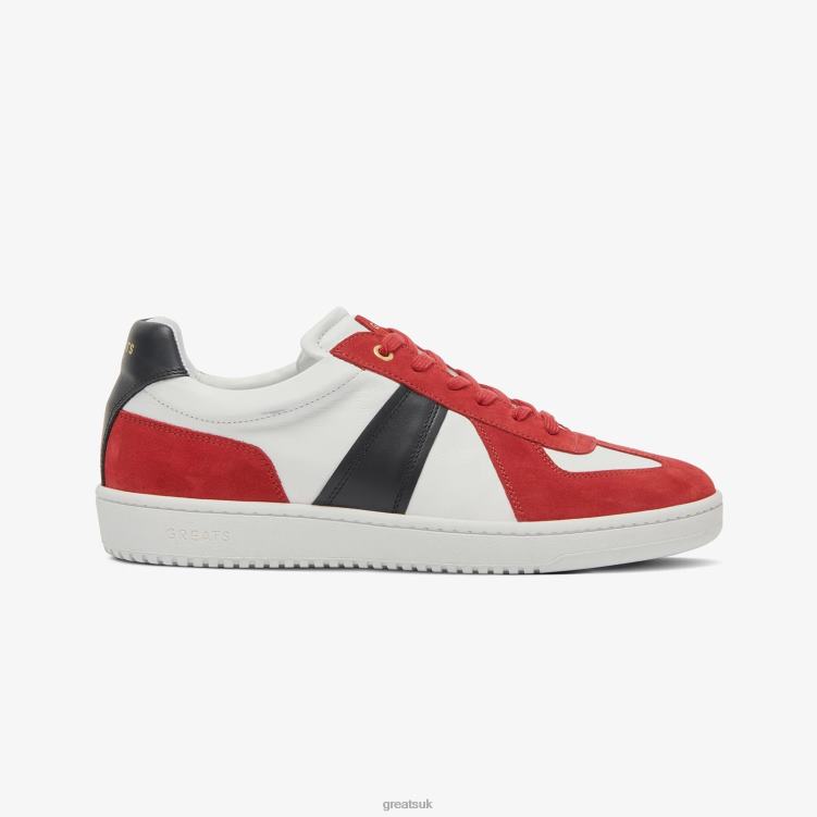 shoes_zlxpd23_greats_red_the_gat_sneaker.jpg Shoes ZLXPD23 GREATS Red The GAT Sneaker - Image 1