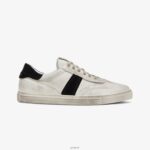 Shoes ZLXPD33 GREATS White Black The Charlie Distressed