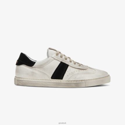 Shoes ZLXPD33 GREATS White Black The Charlie Distressed