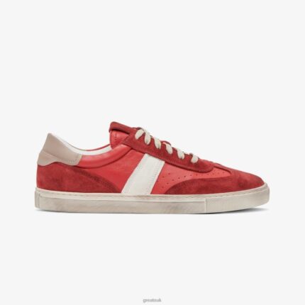 Shoes ZLXPD44 GREATS Red The Charlie Distressed