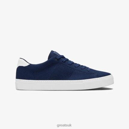 Shoes ZLXPD52 GREATS Navy White The Royale Knit