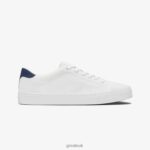 Shoes ZLXPD53 GREATS White Navy The Royale Knit