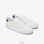 Shoes ZLXPD53 GREATS White Navy The Royale Knit - Image 3