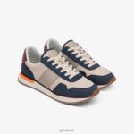 Shoes ZLXPD61 GREATS Navy Multi The McCarren - Image 3