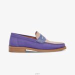 Shoes ZLXPD75 GREATS Vintage Blue The Essex Penny Loafer