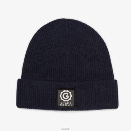 Accessories ZLXPD108 GREATS Navy Wool The Beanie