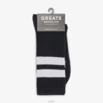 Accessories ZLXPD85 GREATS Nero Varsity Stripe Crew Sock - Image 2