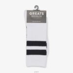 Accessories ZLXPD86 GREATS Blanco Varsity Stripe Crew Sock - Image 2