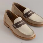 Shoes ZLXPD66 GREATS Sand Multi The Essex Penny Loafer - Image 3