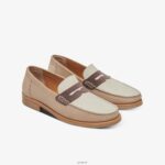 Shoes ZLXPD66 GREATS Sand Multi The Essex Penny Loafer - Image 4