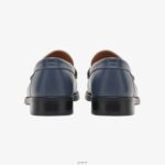 Shoes ZLXPD68 GREATS Navy Multi The Essex Penny Loafer - Image 3