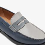 Shoes ZLXPD68 GREATS Navy Multi The Essex Penny Loafer - Image 4