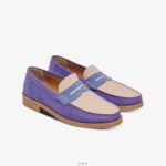 Shoes ZLXPD75 GREATS Vintage Blue The Essex Penny Loafer - Image 2